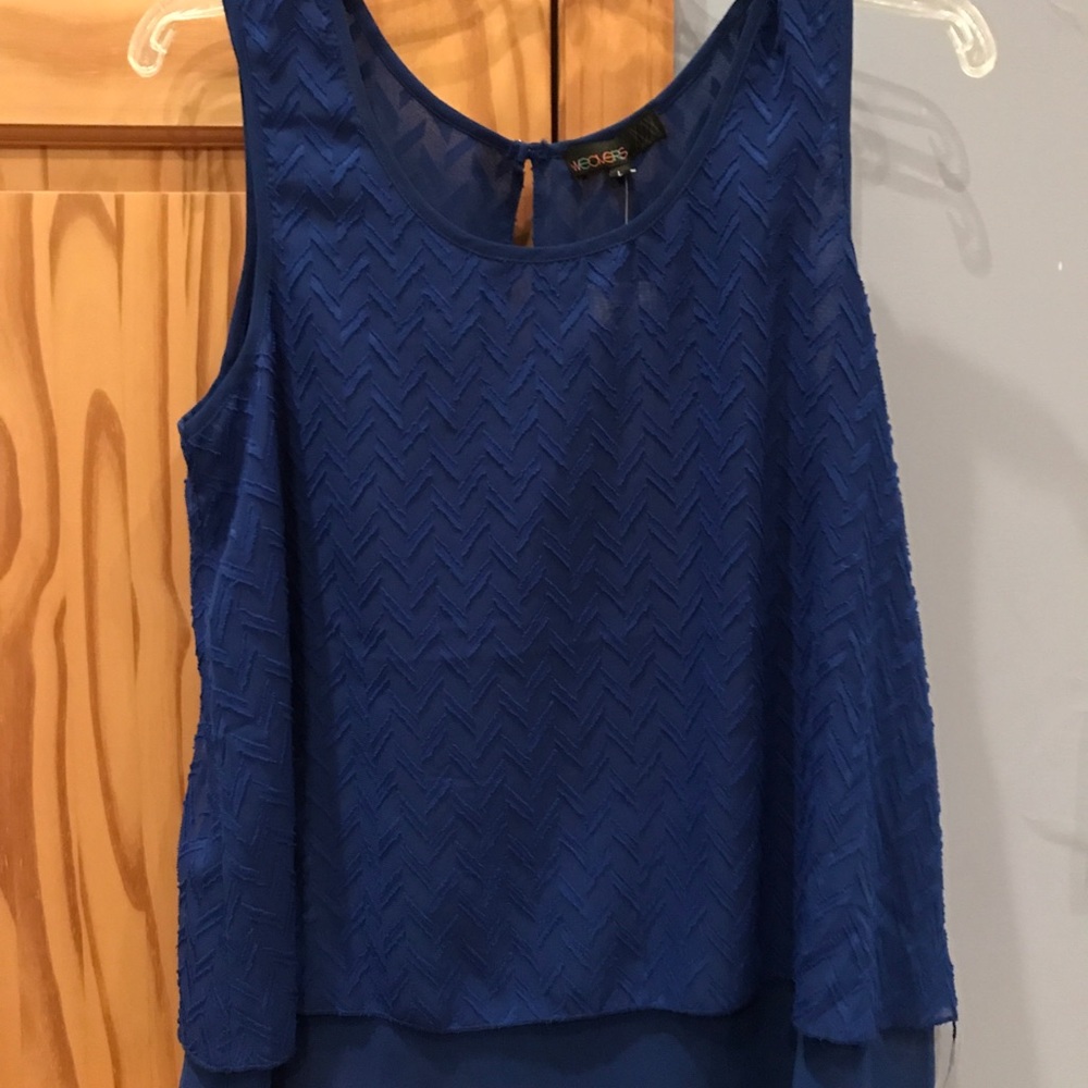 Royal Blue Dress Top- Size Large